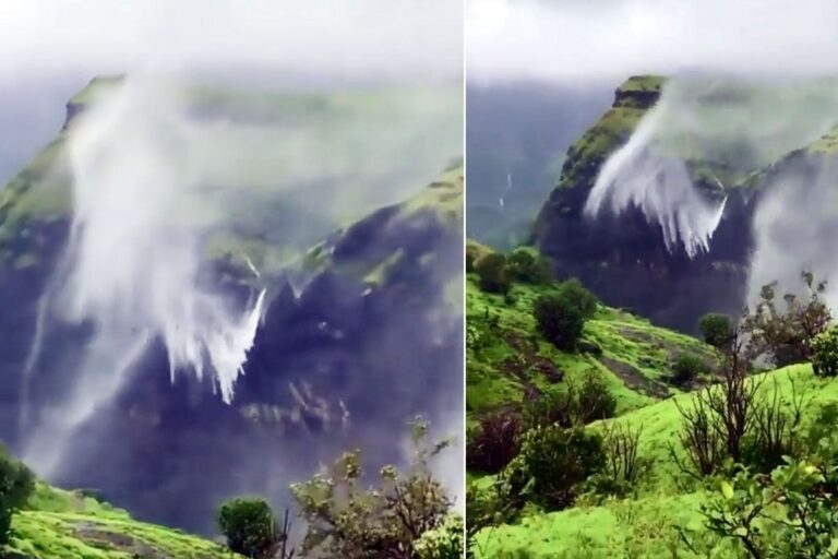 VIDEO: This place in Maharashtra has Reverse Waterfall, you will be Shocked after seeing the Video