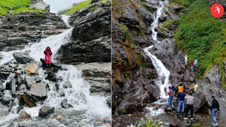 कुदरत का करिश्मा! ग्लेशियर पिघलने से बना है मनाली के नजदीक स्थित यह झरना, देश-विदेश से आते है लोग